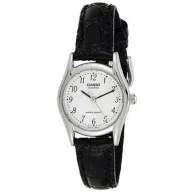 שעון יד אנלוגי לנשים עם רצועת עור שחורה Casio LTP-1094E-7BRDF 