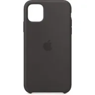 כיסוי סיליקון מקורי ל-Apple iPhone 11 - צבע שחור