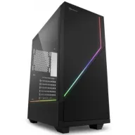 מארז מחשב ללא ספק Sharkoon RGB FLOW Tempered Glass ATX - צבע שחור