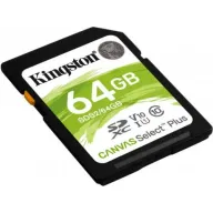 כרטיס זיכרון Kingston SDXC Canvas Select Plus UHS-I SDS2/64GB - נפח 64GB