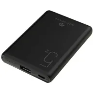 סוללת חירום ניידת Miracase 5000mAh PowerBank USB - צבע שחור