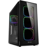 מארז מחשב ללא ספק Sharkoon TG6 Black / RGB Tempered Glass ATX - צבע שחור