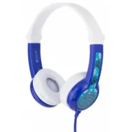 אוזניות לילדים מתקפלות עם הגבלת ווליום ומיקרופון BuddyPhones Connect - צבע כחול