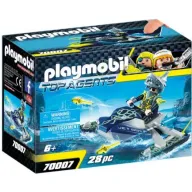 סוכנים חשאיים - יחידת הכרישים ואופנוע ים עם רקטות Playmobil 70007 