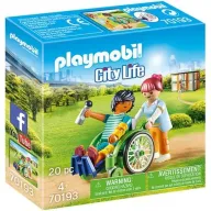 אחות ומטופל על כסא גלגלים Playmobil City Life 70193