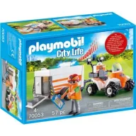 טרקטורון הצלה וקרון נגרר Playmobil 70053