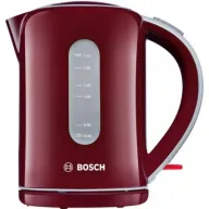 קומקום 1.7 ליטר Bosch TWK7604 1850W-2200W - צבע אדום - שנתיים אחריות יבואן רשמי BSH
