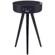 שולחן רמקול Bluetooth עם משטח טעינה אלחוטי NOA Sound Box V800W - צבע שחור זכוכית