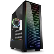 מארז מחשב ללא ספק Sharkoon RGB LIT 200 ATX - צבע שחור