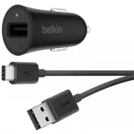 מטען לרכב בחיבור Belkin 18W USB A עם כבל USB Type-C באורך 1.2 מ'