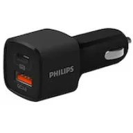 מטען אוניברסלי לרכב בעל 2 יציאות Philips QC3.0 DLP2558/97 USB