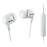 אוזניות סטריאו תוך-אוזן עם מיקרופון Philips SHE3555WT - צבע לבן