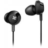 אוזניות סטריאו עם מיקרופון תוך-אוזן Philips BASS+ SHE4305BK - צבע שחור