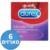 קונדומים Durex Intimate Feel - סך הכל 6 מארזים, 3 יחידות בכל מארז