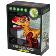 דינוזאור מתכת חכם Trendy Saur - אדום כתום