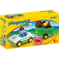 רכב עם נגרר לסוסים - ערכה לגיל הרך Playmobil 1.2.3 70181 