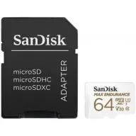 כרטיס זיכרון SanDisk Max Endurance Micro SDXC - דגם SDSQQVR-064G-GN6IA - נפח 64GB