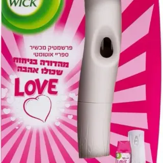 image #0 of מפיץ ריח חשמלי אוטומטי + יחידת מילוי AirWick Pop Love בגודל 250 מ''ל 