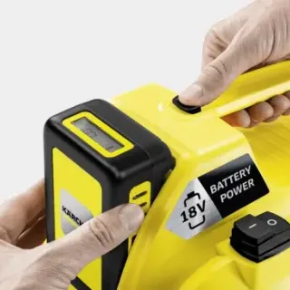 image #1 of שואב אבק יבש/רטוב נטען 7 ליטר Karcher 18V WD1 Compact Battery - כולל סוללה ומטען - אחריות יבואן רשמי על ידי דן שלדן 