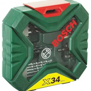 image #1 of סט 34 חלקים למקדחה ומברגה Bosch X-Line