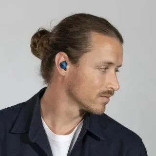 image #1 of אוזניות תוך אוזן אלחוטיות JLab JBuds Air True Wireless - צבע שחור / כחול