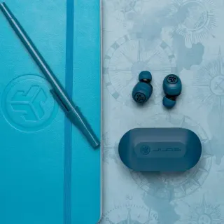 image #2 of אוזניות תוך אוזן אלחוטיות JLab JBuds Air True Wireless - צבע שחור / כחול