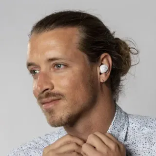 image #1 of אוזניות תוך אוזן אלחוטיות JLab JBuds Air True Wireless - צבע אפור / לבן
