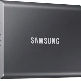 image #1 of כונן קשיח SSD חיצוני Samsung Portable SSD T7 USB 3.2 MU-PC1T0T/WW - נפח 1TB - צבע אפור