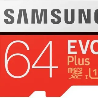 image #2 of כרטיס זיכרון Samsung EVO Plus Micro SDXC UHS-I MB-MC64HA - נפח 64GB - עם מתאם ל-SD
