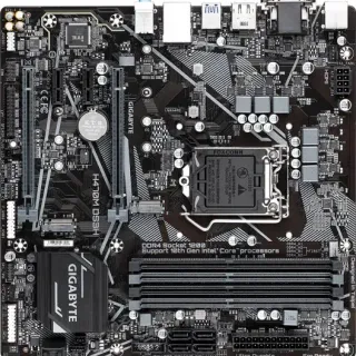 image #2 of לוח אם Gigabyte H470M DS3H LGA1200, Intel H470, DDR4, 2xPCI-E, VGA, DVI, HDMI, DP
