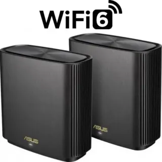 image #0 of ראוטר (2 יחידות) Asus ZenWIFI XT8 AX6600 802.11ax Tri-Band Mesh Wireless WiFi 6 6600Mbps - צבע שחור