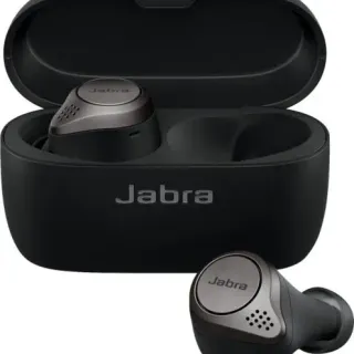 image #4 of אוזניות Bluetooth אלחוטיות True Wireless עם קייס טעינה אלחוטי Jabra Elite 75t צבע שחור / טיטניום
