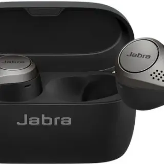 image #0 of אוזניות Bluetooth אלחוטיות True Wireless עם קייס טעינה אלחוטי Jabra Elite 75t צבע שחור / טיטניום