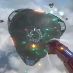 image #9 of מארז משחק + זוג בקרי תנועה לפלייסטיישן 4 - Marvel Iron-Man VR