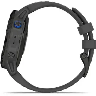 image #9 of שעון חכם Garmin Fenix 6 Pro Solar Edition 47mm - צבע שחור עם רצועה אפורה  - כולל תמיכה מלאה בעברית - שנתיים אחריות יבואן רשמי על ידי רונלייט