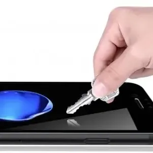 image #2 of מגן מסך קדמי מלא מזכוכית ל- 2020 iPhone SE 