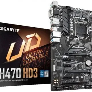 image #0 of לוח אם Gigabyte H470 HD3 LGA1200, Intel H470, DDR4, 2xPCI-E, VGA, DVI, HDMI