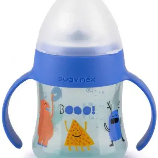 image #0 of בקבוק שתייה 150 מ''ל Suavinex - שלב 1 - 4 חודשים ומעלה - צבע כחול