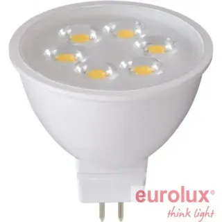 image #0 of נורת LED דקרויקה Eurolux 7W 12V GU5.3 A50 LED Bulb