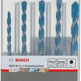 image #0 of סט 5 מקדחי ביט רב שימושי תואם אימפקט Bosch HEX-9