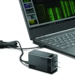 image #3 of מטען קיר USB עם כבל Lenovo 65W G0A6N065WW USB-C כולל 4 סוגי תקעים להחלפה