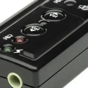 image #4 of כרטיס קול Gold Touch USB 2.0 Sound Adapter With Microphone and Volume Control