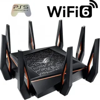 image #1 of ראוטר ASUS ROG Rapture 802.11ax GT-AX11000 Tri-Band Mesh Wireless Router  - צבע שחור