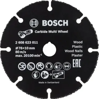 image #0 of דיסק רב שימושי למשחזת ''3  Bosch GWS 12V-76