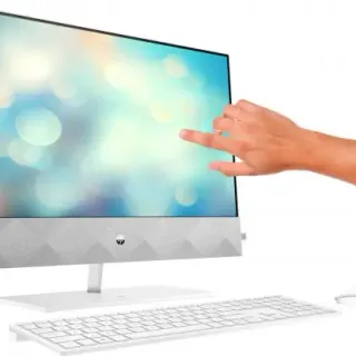 image #5 of מחשב All-in-One עם מסך מגע HP Pavilion 24-K0000NJ / 14Q25EA - צבע לבן