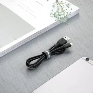 image #2 of כבל סנכרון וטעינה Anker PowerLine II בחיבור USB Type-A לחיבור Lightning באורך 0.9 מטר - צבע שחור