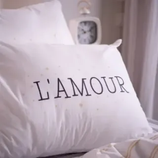 image #3 of סט מצעי כותנה אמור Amour למיטה זוגית 160X200 מבית Vardinon 