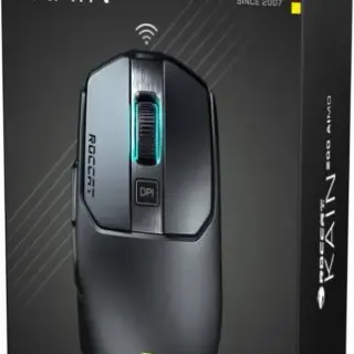 image #5 of מציאון ועודפים - עכבר גיימרים אלחוטי Roccat Kain 200 Aimo 16000DPI Wireless RGB - צבע שחור