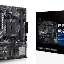 image #0 of לוח אם  ASUS PRIME A520M-E AM4, AMD A520, DDR4, PCI-E, VGA, DVI, HDMI
