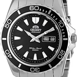 image #0 of שעון יד אנלוגי אוטומטי לגברים Orient Mako XL Diving FEM75001BW - צבע כסוף